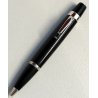 RARA Montblanc BOHEME Noir et Noir PENNA SFERA BLACK STONE Ballpoint Pen VINTAGE