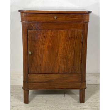 ANTICO COMODINO CAPPUCCINO 1800 LEGNO NOCE MASSELLO CAMERA LETTO SALOTTO ARMADIO