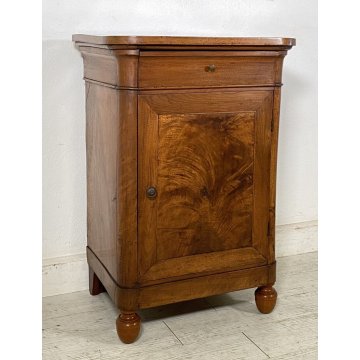 ANTICO COMODINO CAPPUCCINO 1800 LEGNO NOCE MASSELLO CAMERA LETTO SALOTTO ARMADIO