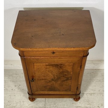 ANTICO COMODINO CAPPUCCINO 1800 LEGNO NOCE MASSELLO CAMERA LETTO SALOTTO ARMADIO