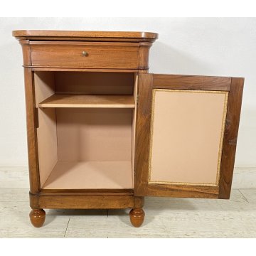 ANTICO COMODINO CAPPUCCINO 1800 LEGNO NOCE MASSELLO CAMERA LETTO SALOTTO ARMADIO