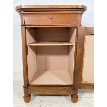 ANTICO COMODINO CAPPUCCINO 1800 LEGNO NOCE MASSELLO CAMERA LETTO SALOTTO ARMADIO