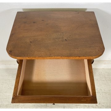 ANTICO COMODINO CAPPUCCINO 1800 LEGNO NOCE MASSELLO CAMERA LETTO SALOTTO ARMADIO