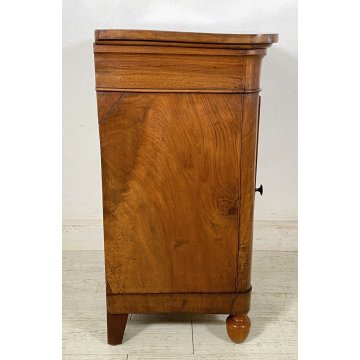 ANTICO COMODINO CAPPUCCINO 1800 LEGNO NOCE MASSELLO CAMERA LETTO SALOTTO ARMADIO
