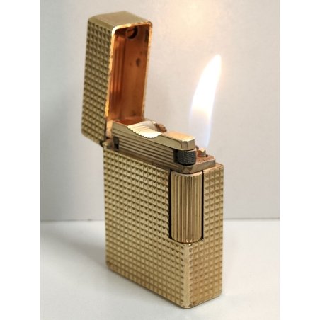 St Dupont ACCENDINO TASCA DORATO Paris France GOLDEN LIGHTER Briquet Plaque Or