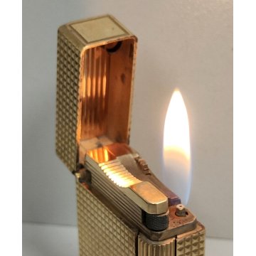 St Dupont ACCENDINO TASCA DORATO Paris France GOLDEN LIGHTER Briquet Plaque Or