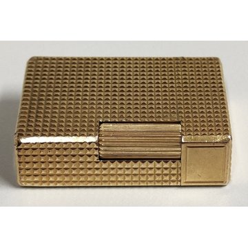 St Dupont ACCENDINO TASCA DORATO Paris France GOLDEN LIGHTER Briquet Plaque Or