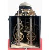 ANTICO OROLOGIO PENDOLO PIEGHEVOLE COMTOISE MORBIER PARETE CARICA a CHIAVE '800