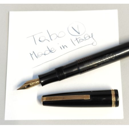 ANTICA PENNA STILOGRAFICA Tabo V anni 40 NIB Osmiridio ORO 14k OLD FOUNTAIN PEN