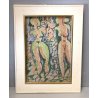 QUADRO ASTRATTO Crepaldi DISEGNO PENNARELLO Le donne sono tutte spigolose FIGURE