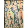 QUADRO ASTRATTO Crepaldi DISEGNO PENNARELLO Le donne sono tutte spigolose FIGURE