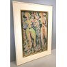 QUADRO ASTRATTO Crepaldi DISEGNO PENNARELLO Le donne sono tutte spigolose FIGURE