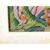 QUADRO ASTRATTO L. Crepaldi DISEGNO PENNARELLO NUDO STUDIO FIGURE FEMMINILI 1998