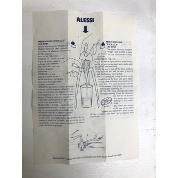 RARO SPREMIAGRUMI ALESSI DESIGN Philippe Starck JUICY SALIF ANTHRACITE 1988