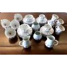 Set PIATTI VINTAGE 12 pers PORCELAIN Limoge Georges Boyer BAGATELLE DECORO ROSE