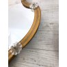 LOTTO 4 APPLIQUE PARETE VINTAGE SPECCHIO VENEZIANO VETRO MURANO CRISTALLO 2 LUMI