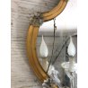 LOTTO 4 APPLIQUE PARETE VINTAGE SPECCHIO VENEZIANO VETRO MURANO CRISTALLO 2 LUMI
