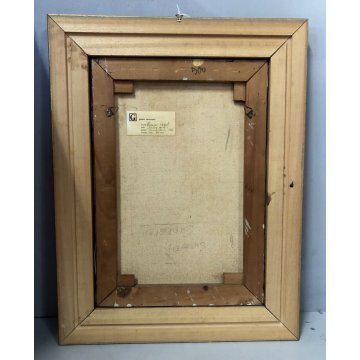 QUADRO DIPINTO ASTRATTO TECNICA MISTA TELA Marino Cassetti NATURA MORTA EPOCA 69