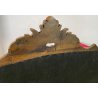 ANTICO DIVANO A BARCA LUIGI FILIPPO 1800 STOFFA BORDEAUX LEGNO NOCE SOFA EPOCA