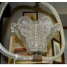 ANTICO LAMPADARIO BAROVIER TOSO VETRO BUGNATO SOFFIATO MURANO GLASS LAMP COPPA 