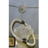ANTICO LAMPADARIO BAROVIER TOSO VETRO BUGNATO SOFFIATO MURANO GLASS LAMP COPPA 