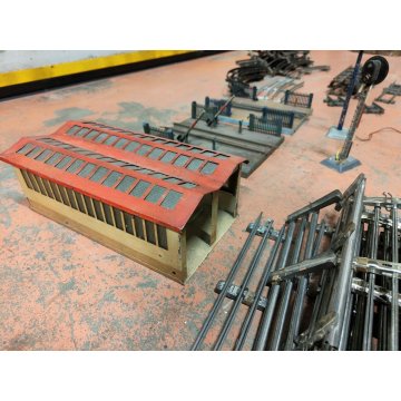 GRANDE LOTTO BINARI scambi Marklin scala 0 trenino VINTAGE TIN TOYS diorami 11kg