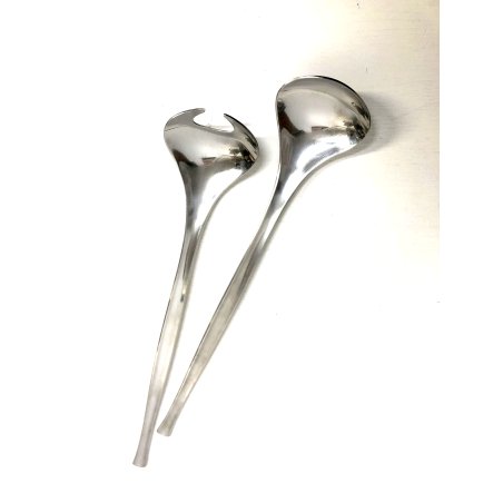 COPPIA POSATE SERVIZIO VINTAGE Sambonet ACCIAIO INOX 18-8  DESIGN MID-CENTURY