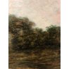 QUADRO OLIO TAVOLA G.B. Ciolina VEDUTA PAESAGGIO LACUSTRE MUCCHE Valle Vigezzo