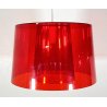 LAMPADARIO PEDRALI SOSPENSIONE L001S/BA ROSSO LAMPADA DESIGN METACRILIATO