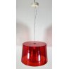 LAMPADARIO PEDRALI SOSPENSIONE L001S/BA ROSSO LAMPADA DESIGN METACRILIATO