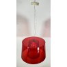 LAMPADARIO PEDRALI SOSPENSIONE L001S/BA ROSSO LAMPADA DESIGN METACRILIATO