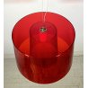LAMPADARIO PEDRALI SOSPENSIONE L001S/BA ROSSO LAMPADA DESIGN METACRILIATO