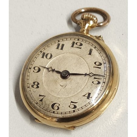 ANTICO OROLOGIO TASCA Monachina ORO 18k GUILLOCHE taschino OLD POCKET WATCH 1800
