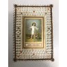antico SANTINO MERLETTATO Holy card CANIVET Gesu Bambino RELIGIOSO JESUS CHRIST