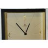 OROLOGIO PARETE Lorenz DESIGN VINTAGE anni 70 NERO ORO OLD WALL CLOCK Junghans