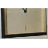 OROLOGIO PARETE Lorenz DESIGN VINTAGE anni 70 NERO ORO OLD WALL CLOCK Junghans