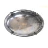 ANTICO PIATTO SERVIZIO OVALE WMF METALLO ARGENTATO ALZATA ZAMPE FERINE ART DECO'