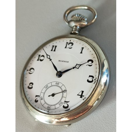 ANTICO OROLOGIO TASCA Moeris EPOCA 1900 Swiss OLD POCKET WATCH montre de poche