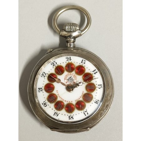 ANTICO OROLOGIO TASCA Piroscafo Roskopf echappement EPOCA 1900 OLD POCKET WATCH