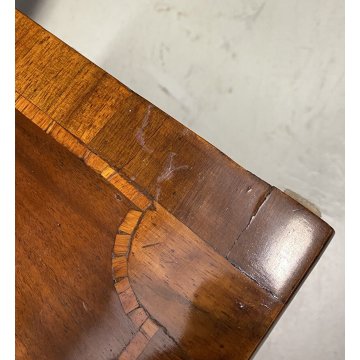 ANTICA COPPIA COMODINO LUIGI XVI INTARISATO LEGNO NOCE 1800 CAMERA LETTO EPOCA