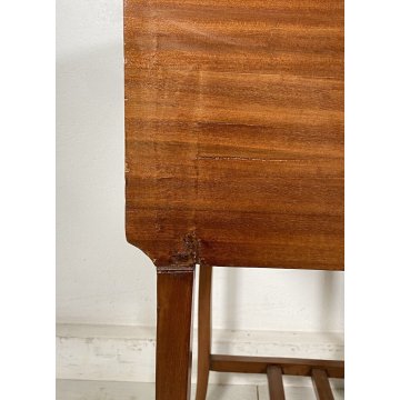 BANCO SCRIVANIA INTARSIATA LEGNO NOCE 1800 INGLESE TAPPARELLA SCRITTOIO RIBALTA