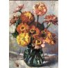QUADRO OLIO TAVOLA Corrado Michelozzi NATURA MORTA VASO di FIORI