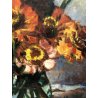 QUADRO OLIO TAVOLA Corrado Michelozzi NATURA MORTA VASO di FIORI