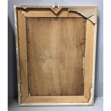 QUADRO OLIO TAVOLA Corrado Michelozzi NATURA MORTA VASO di FIORI