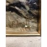 ANTICO QUADRO DIPINTO OLIO P. Arati PASTORELLA GREGGE  FANCIULLA PECORE 1907