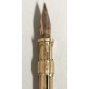 ANTICA PENNA STILOGRAFICA retrattile PENCIL TELESCOPICA Vittoriana oro DIP PEN