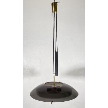 LAMPADARIO DESIGN SOFFITTO STILE GAETANO SCIOLARI STILNOVO ANNI 50 VINTAGE