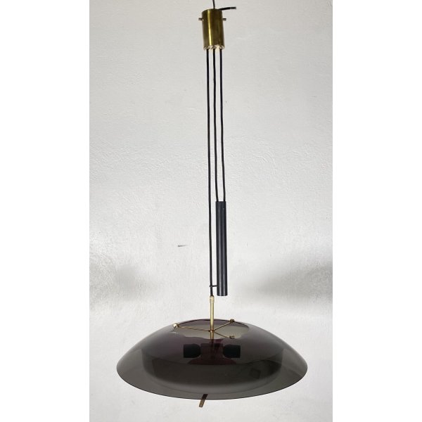 LAMPADARIO DESIGN SOFFITTO STILE GAETANO SCIOLARI STILNOVO ANNI 50 VINTAGE