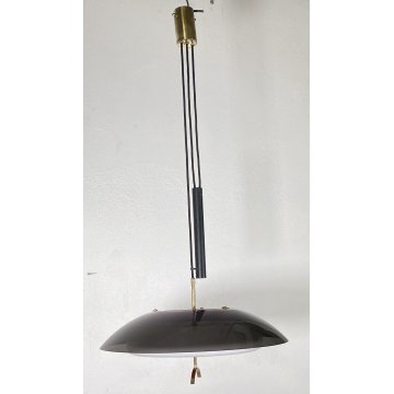 LAMPADARIO DESIGN SOFFITTO STILE GAETANO SCIOLARI STILNOVO ANNI 50 VINTAGE