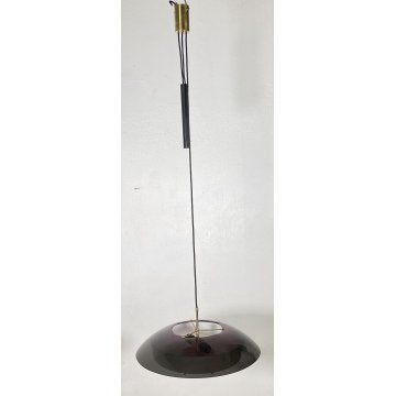 LAMPADARIO DESIGN SOFFITTO STILE GAETANO SCIOLARI STILNOVO ANNI 50 VINTAGE